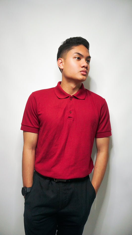 Polo basic - maroon